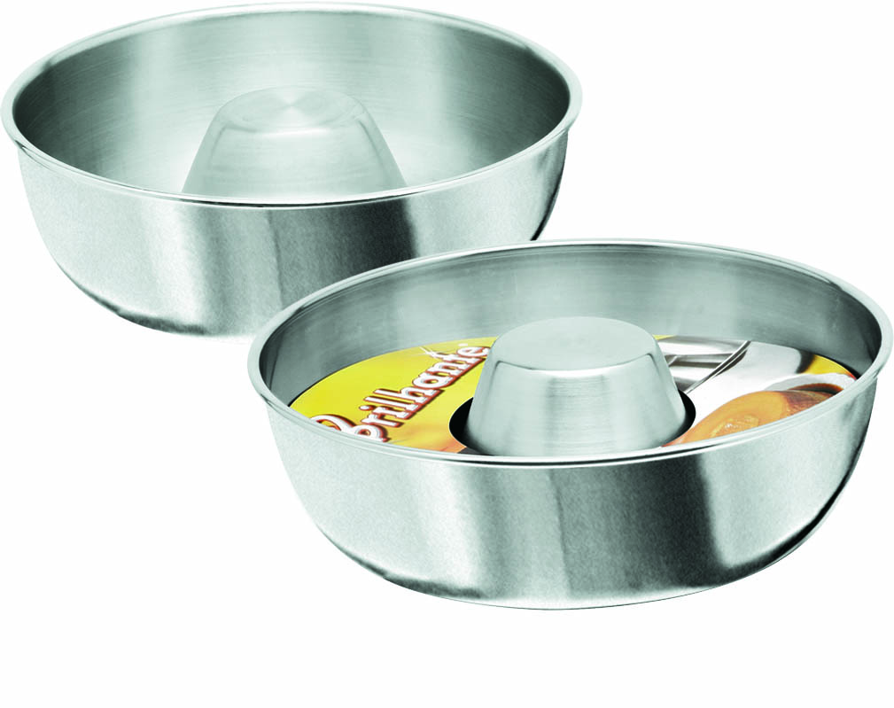Forma de bolo de aluminio com centro